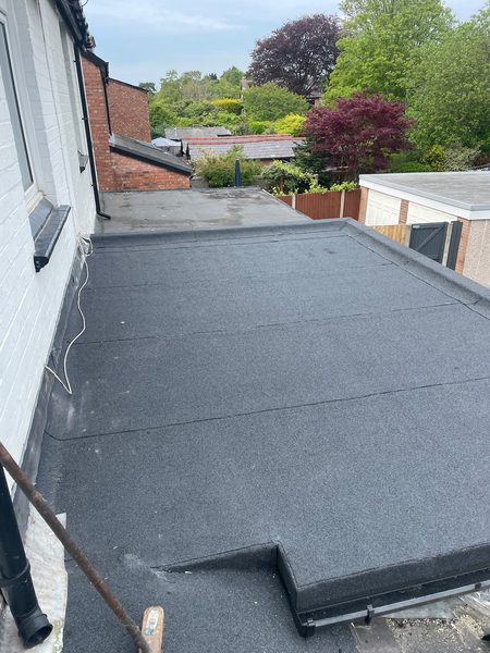 After: new flat roof replacement