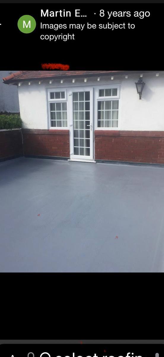 GRP fibreglass flat roof installed in Merseyside
